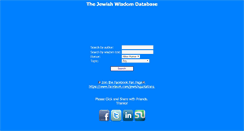 Desktop Screenshot of jewish-wisdom.com